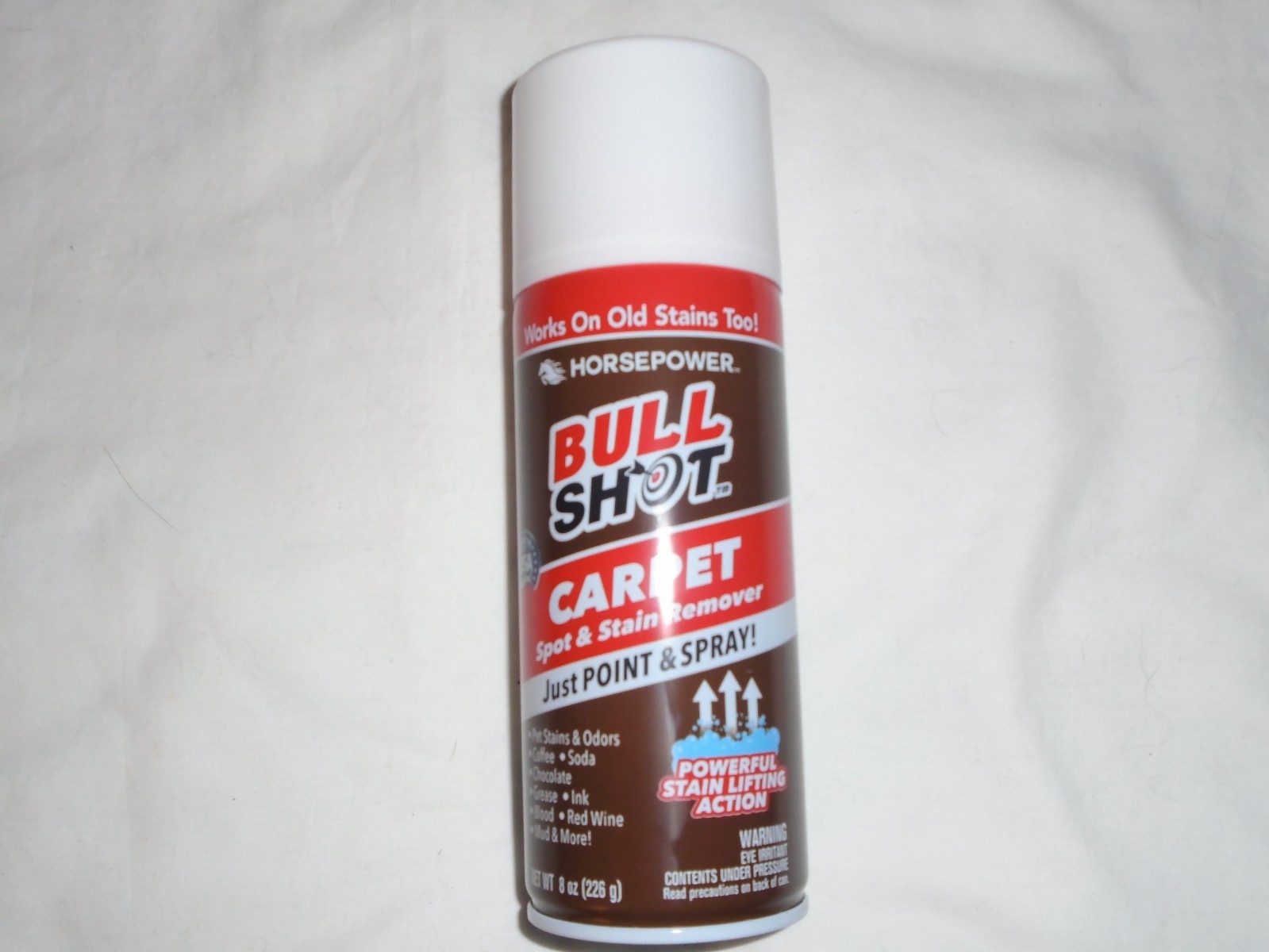 Horsepower Bull Shot Carpet & Upholstery Spot & Stain Remover, AS-SEEN-ON-TV