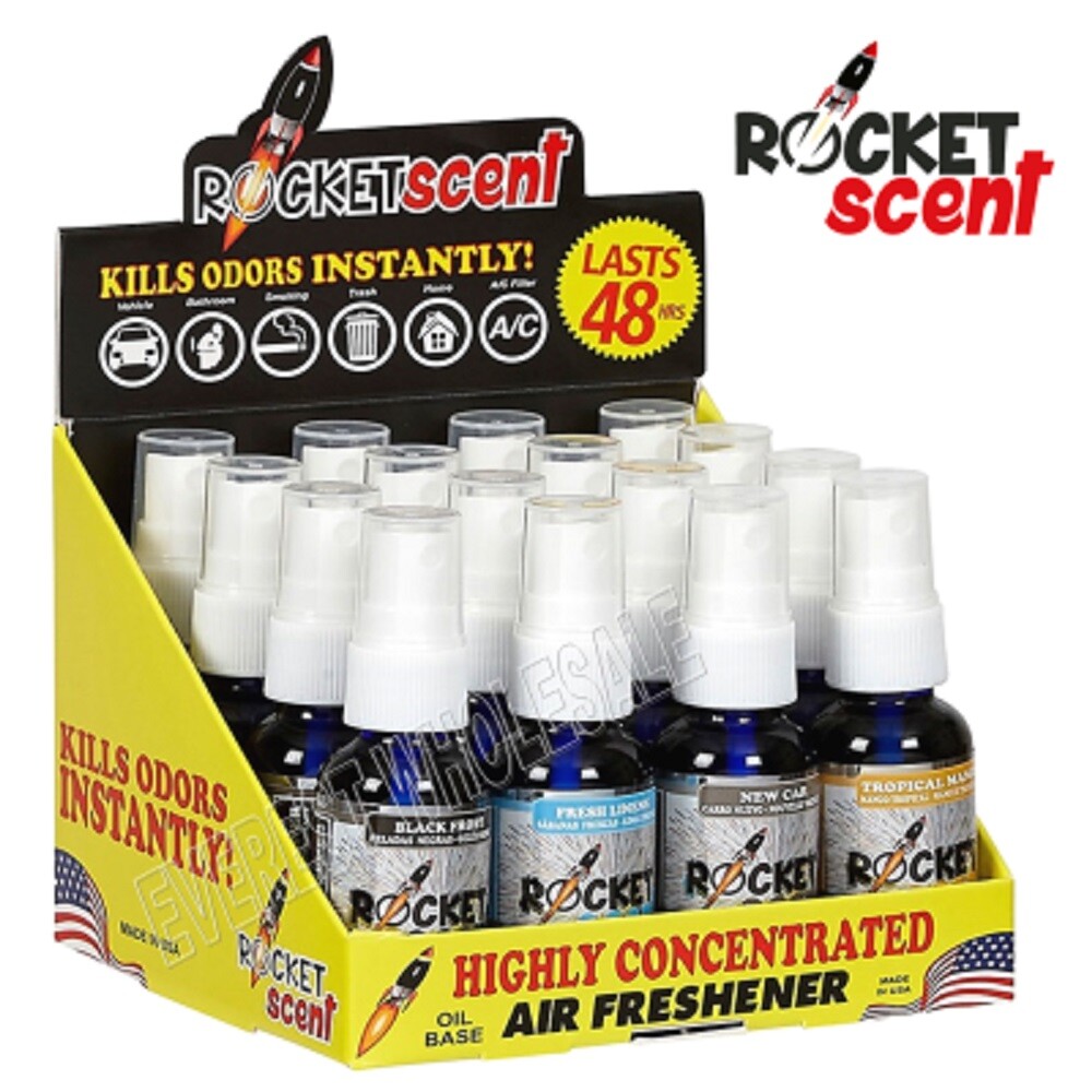 ROCKET SCENT AIR FRESHENER 1 OZ – 16 PCS