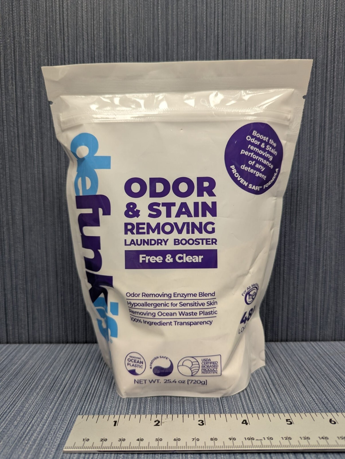 Defunkify Non-Toxic Laundry Booster Free & Clear 25.4 oz 48 Loads
