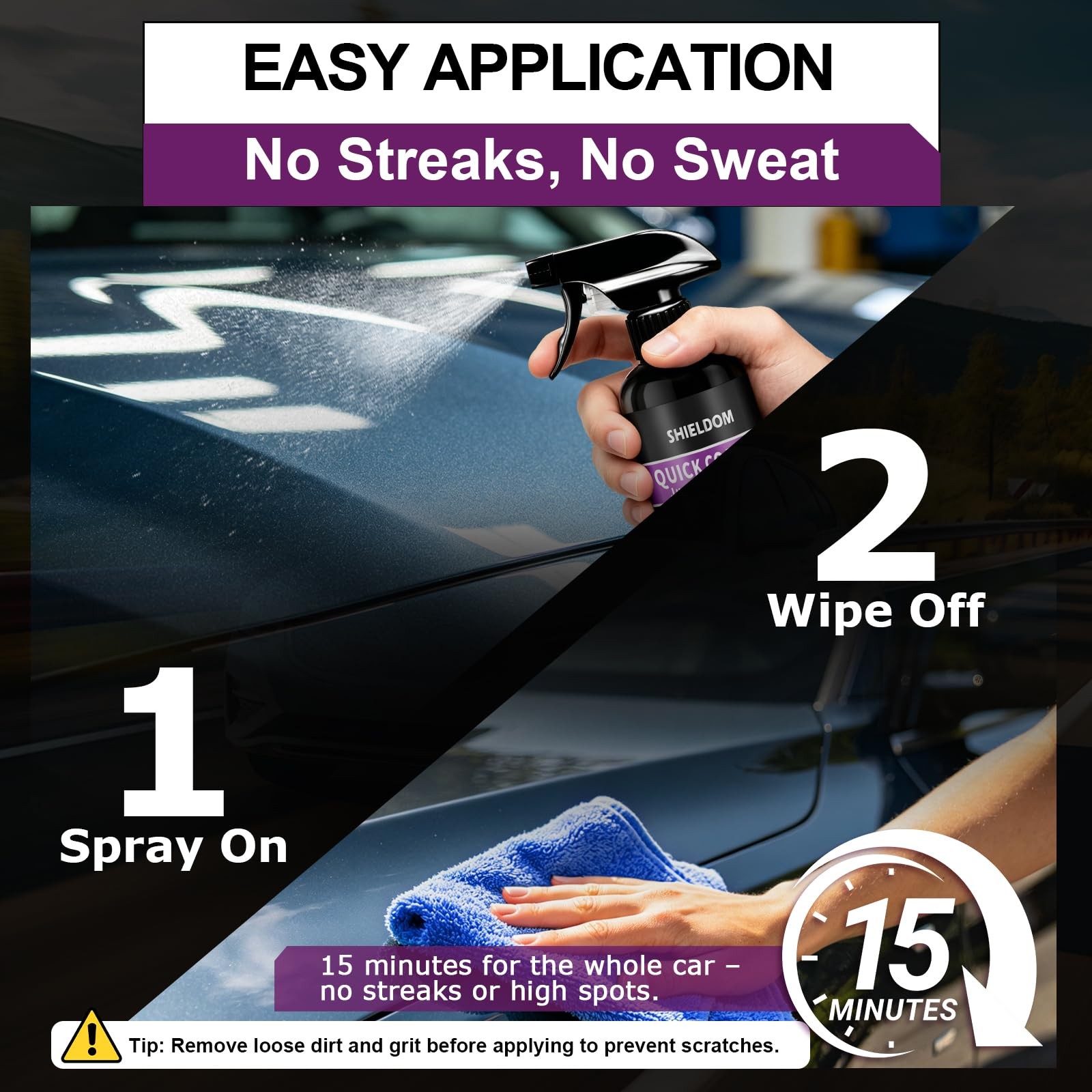 Quick Effect Coating Agent Car Ceramic Coating Spray for Shine & Protection S…