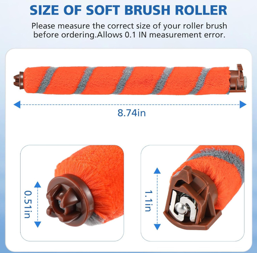 Replacement Shark DuoClean Brush Roller for NV800 NV803 HV380 HV381 HV382 HV383