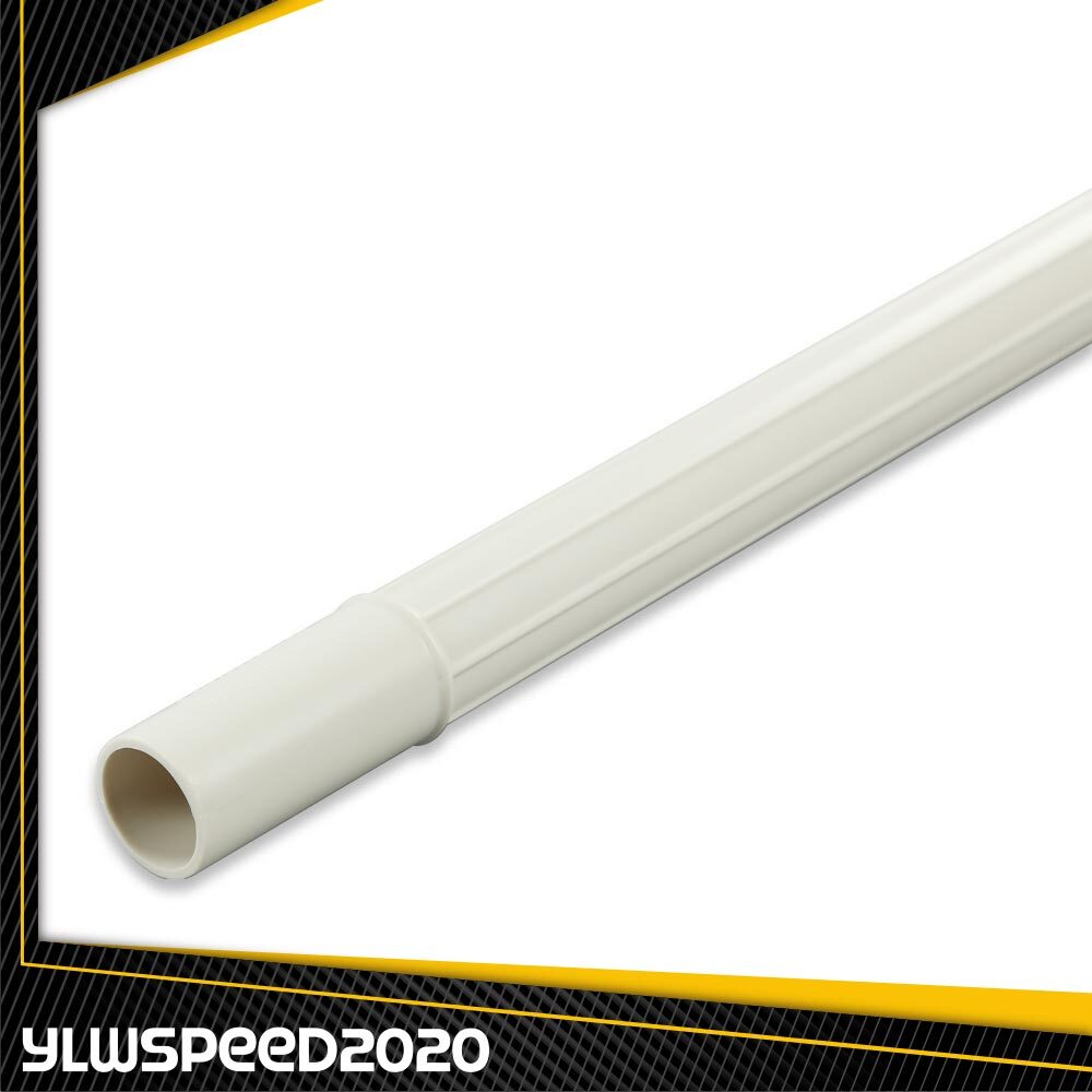 2X Vacuum Attachment Wand Pipe Hose Tool Extension 1.25″ White Plastic New