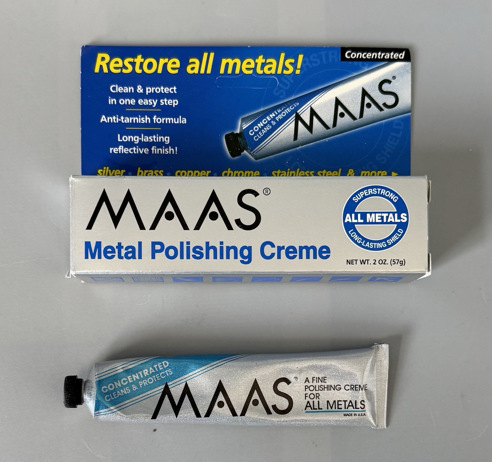 Lightly Used — Must Read — MAAS All Metals Polish Cream 2oz Tube