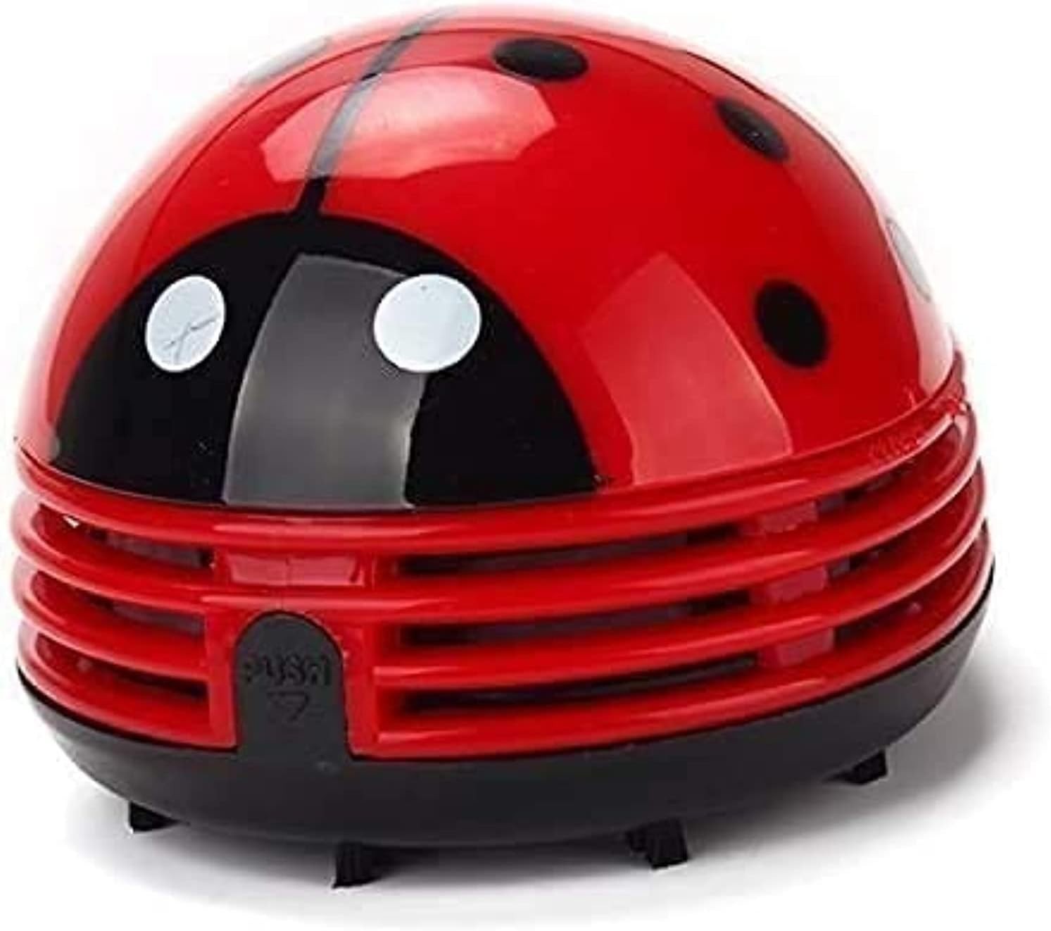 Cute Portable Mini Desktop Vacuum Cleaner, Red, Battery Powered, Acrylic Board