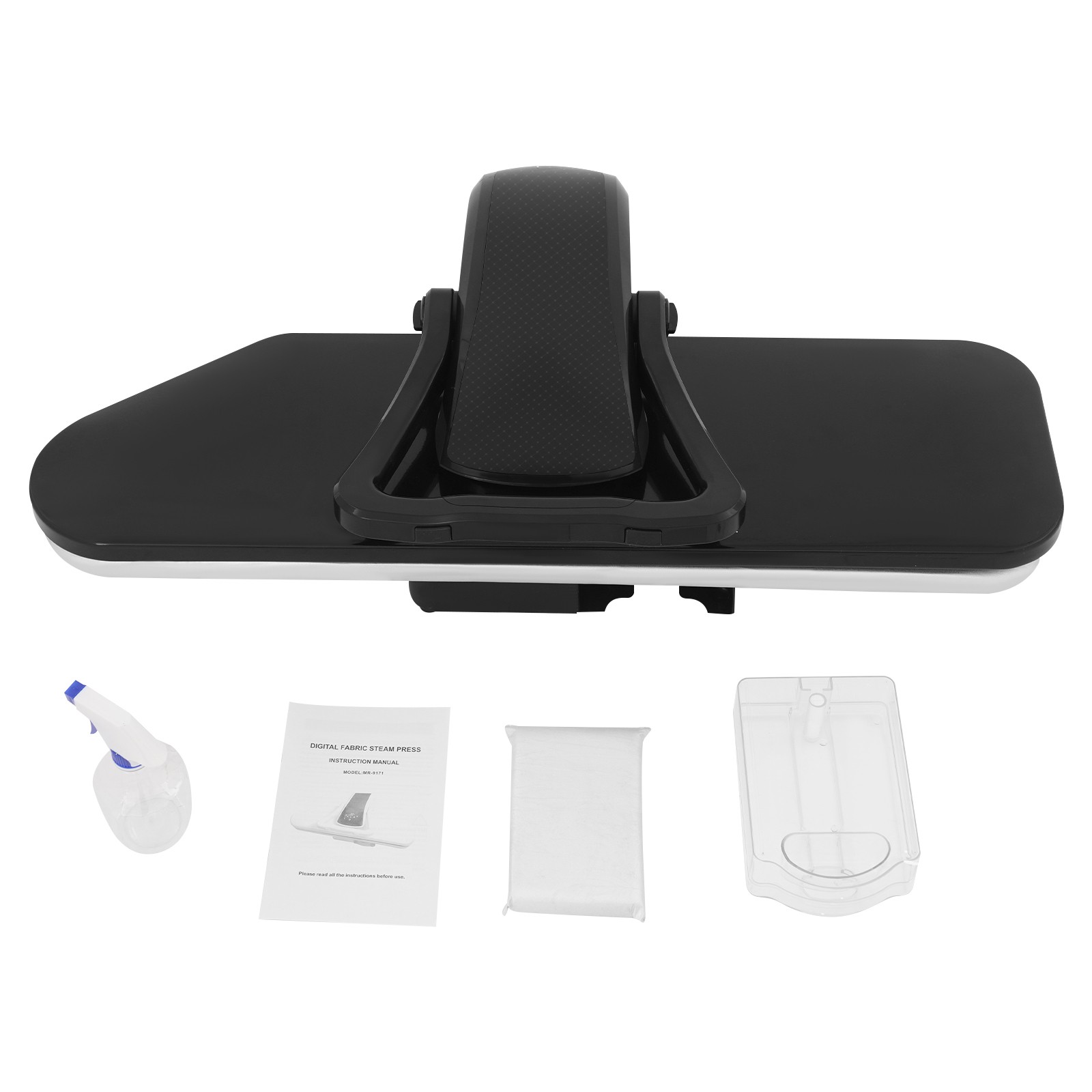 Professional 1600W Steam Press with LCD Display for Easy Clothes Ironing
