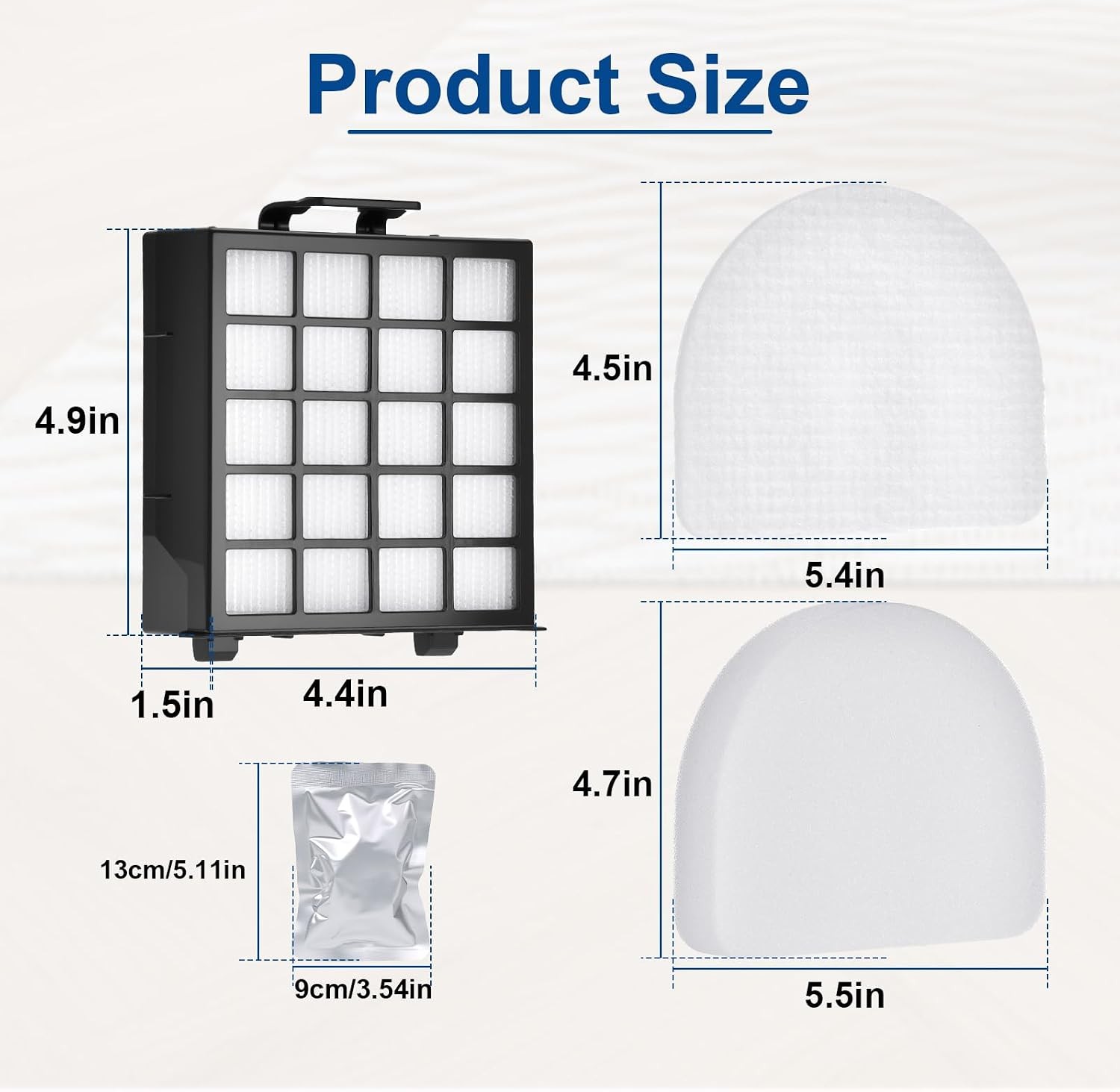 AZ4002 Replacement filter for Shark Detect Pro Vacuum AZ4000 AZ4002 AZ4000C 2