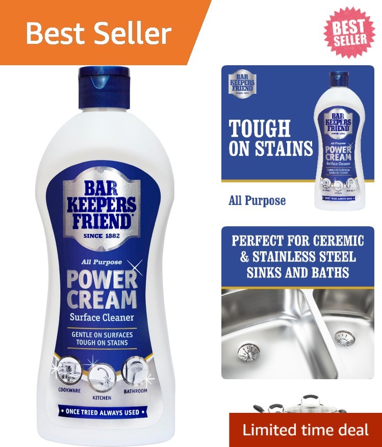 Bar Keepers Friend 350ml All-Purpose Power Cream – Eco-Friendly & Cruelty-Free