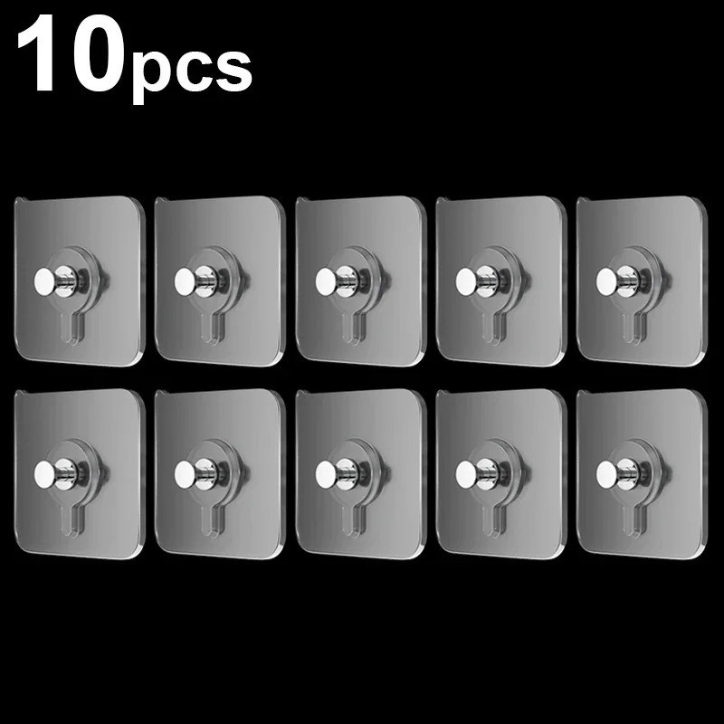 Strong Adhesive Hooks Picture Frame Holder Poster Photo Clock No Drilling Hooks
