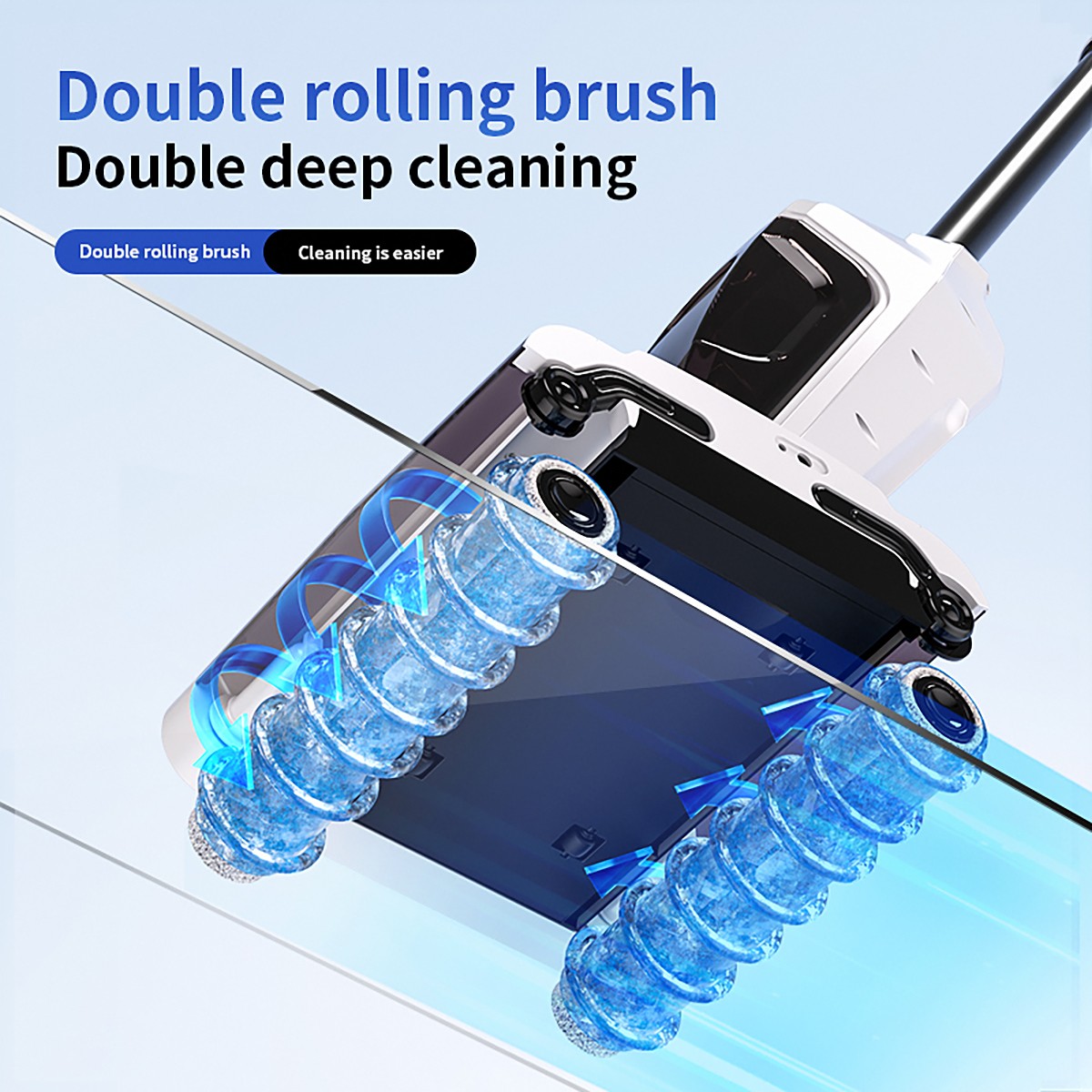 3 In 1 Household Floor Scrubber Wireless Handheld Electric Mop