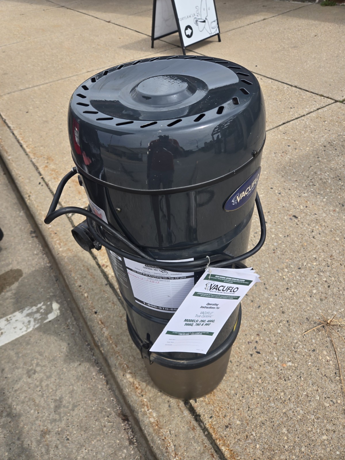 Vacuflo 466Q True Cyclonic Central Vacuum Power Unit