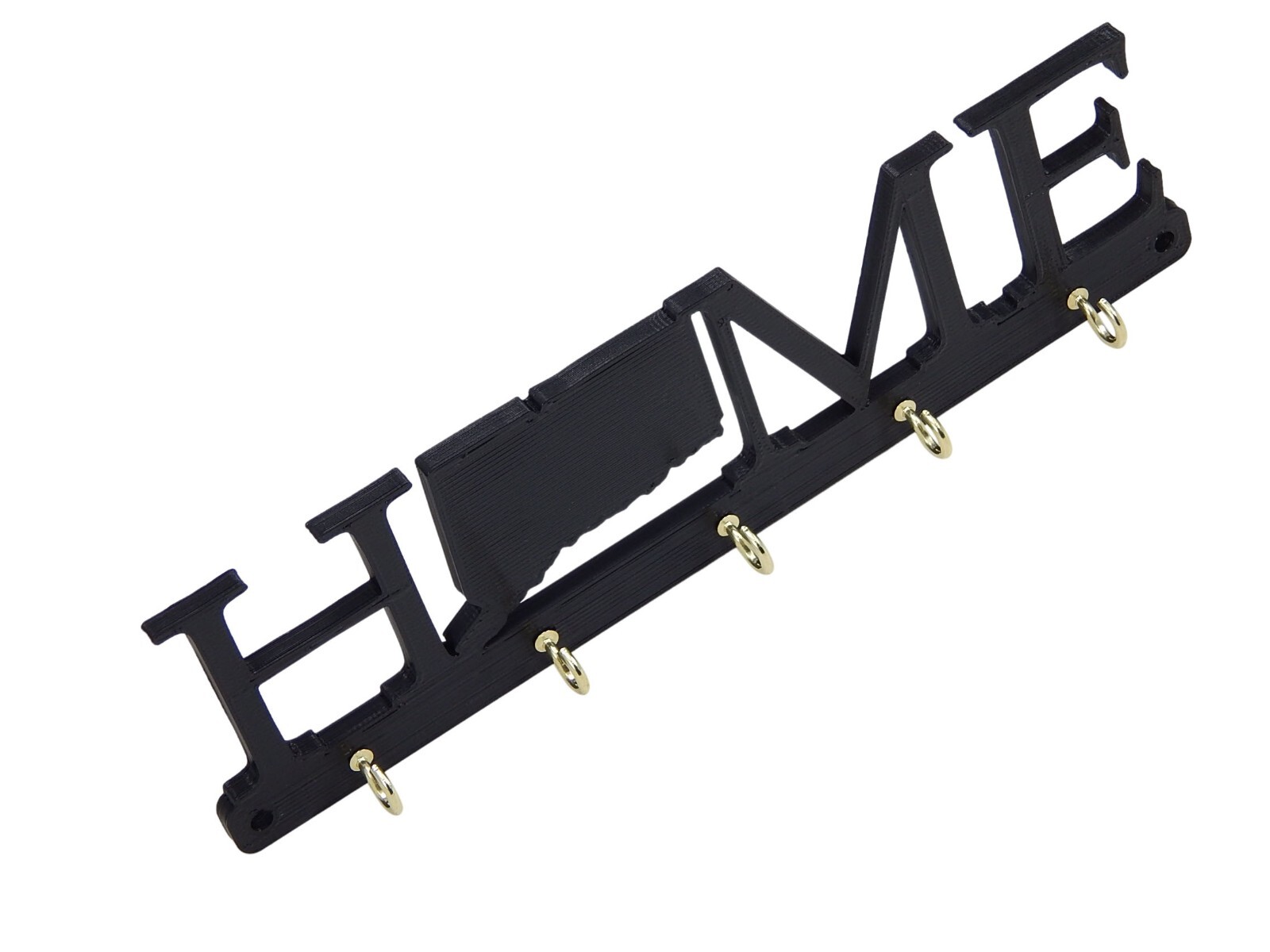 Connecticut Home State Shape Key Holder Hanger Rack Hooks Housewarming Wall Gift