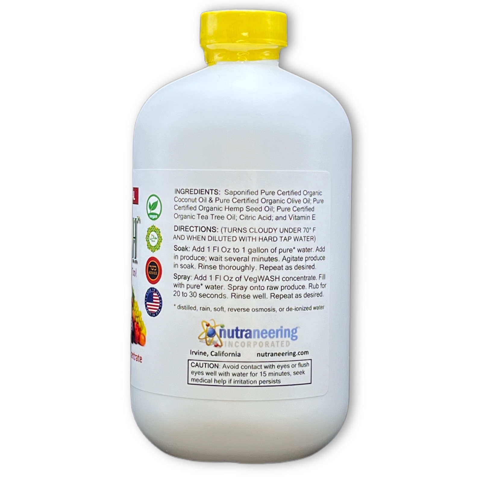 VegWASH™ Raw Produce Cleaner Concentrate (Scented): 19 Fl Oz Makes 2.375 Gallons