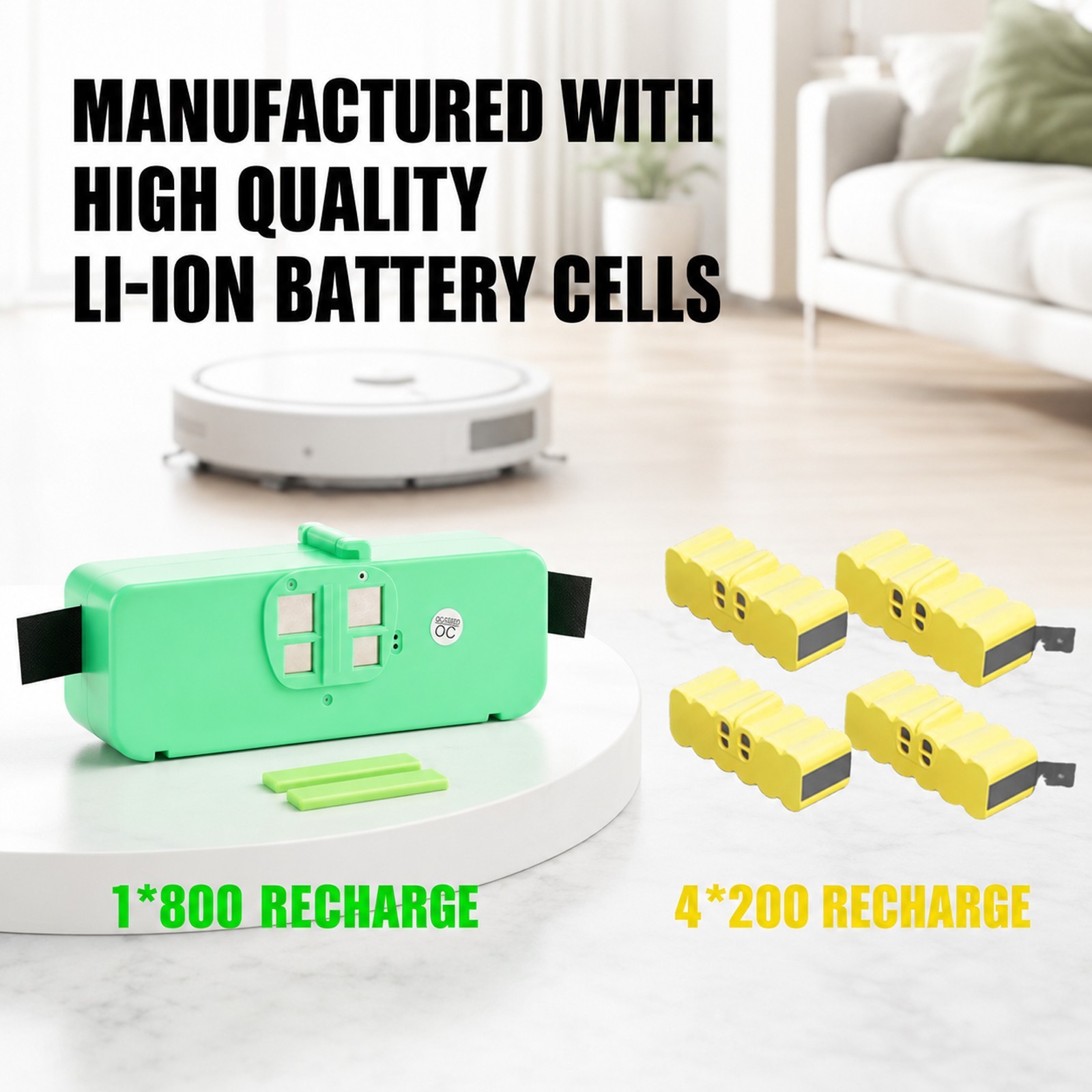 6400mAh Replacement Battery for iRobot Roomba 960 980 981 970 965 801 805 850