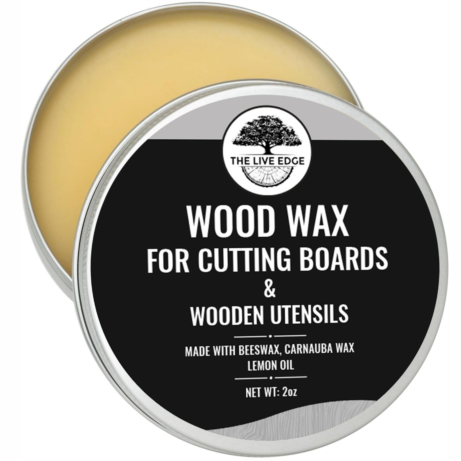 2oz Food Grade Beeswax Wood Polish For Wood Cutting Board Wax & Wooden Cookin…