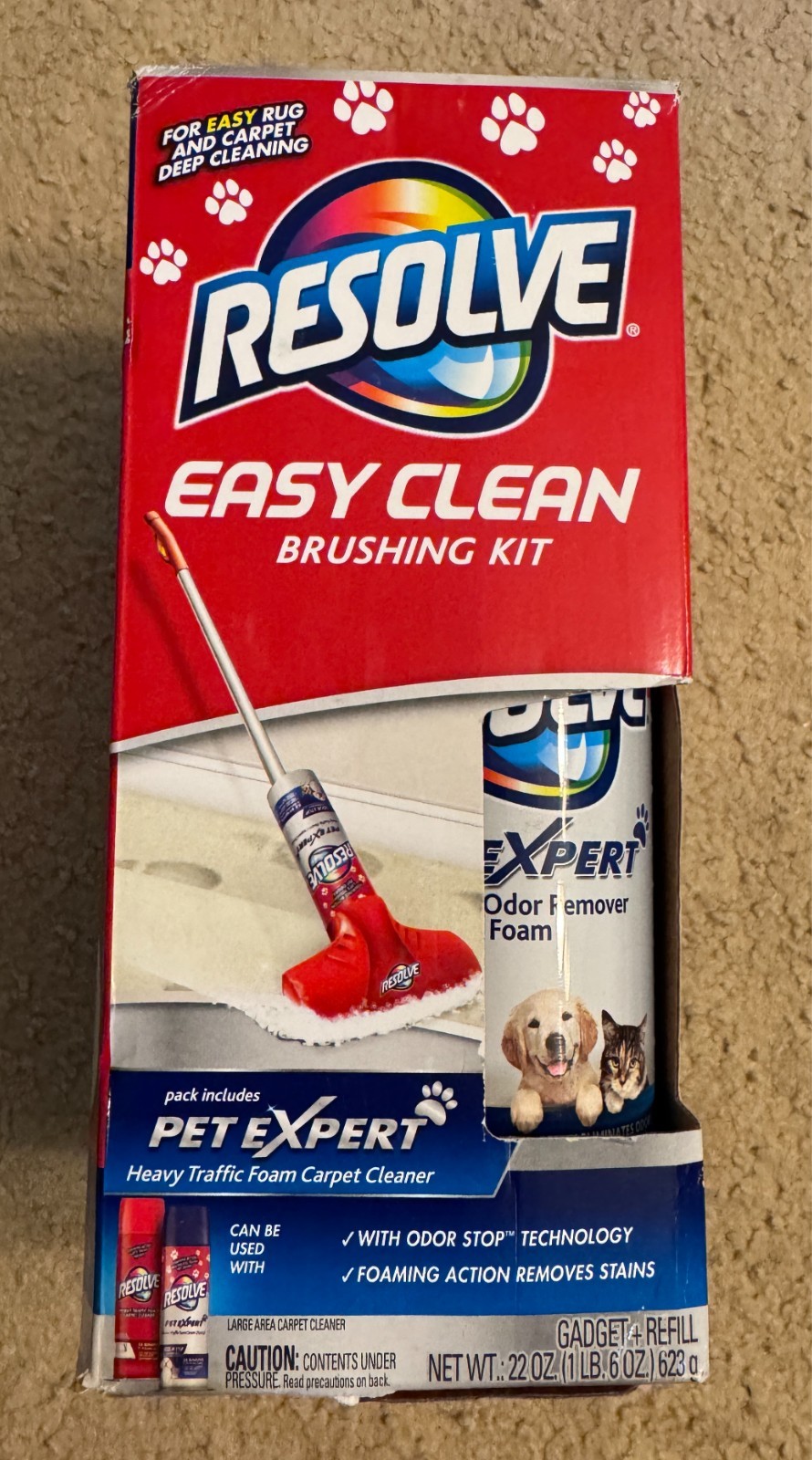 Resolve Easy Clean Pet Expert Brushing Kit Heavy Traffic Carpet Cleaning