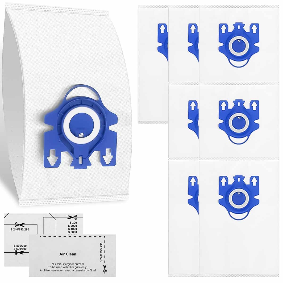 AirClean 3D GN Vacuum Cleaner Bags for Miele Vacuum Classic C1