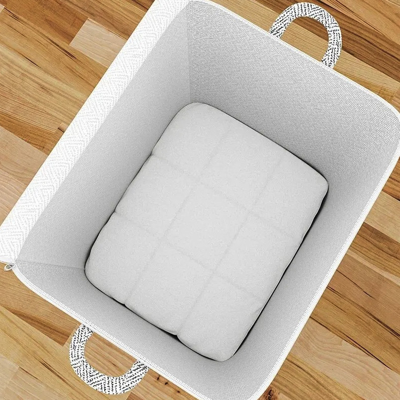 1pc Large Capacity Storage Bag Non Woven Closet Organizer Zipper – NEW