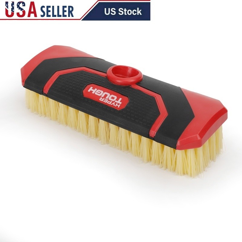 Heavy Duty Scrub Brush W/ Threaded Socket Non-Slip Grip Durable Cleaning Tool US