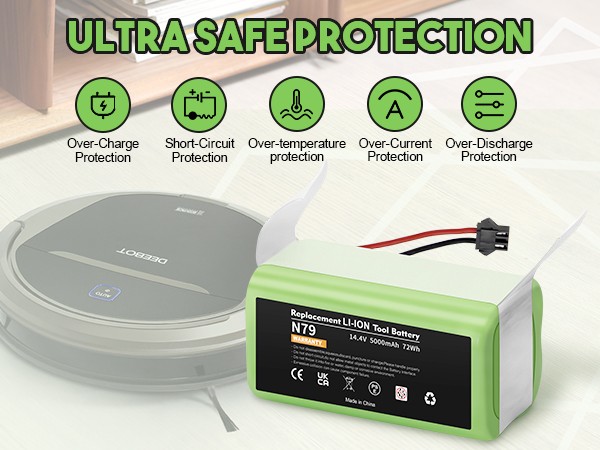 Battery For Ecovacs Deebot 3500mAh N79 N79S N79W DN622 601 661 Eufy 11S MAX 30c