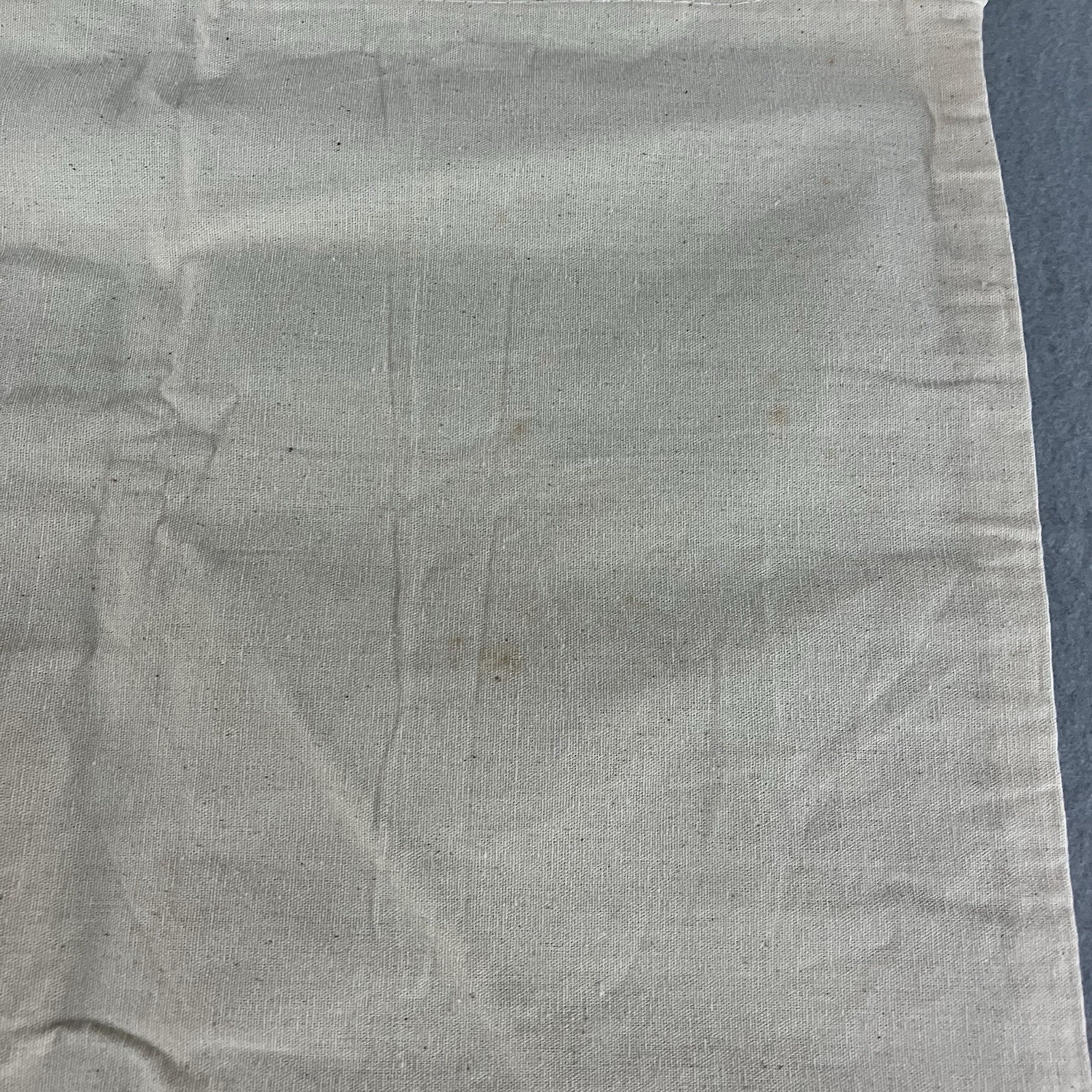 FOUR SEASONS Ivory/Beige Canvas Drawstring Laundry Bag. 25.5”x17.25”.