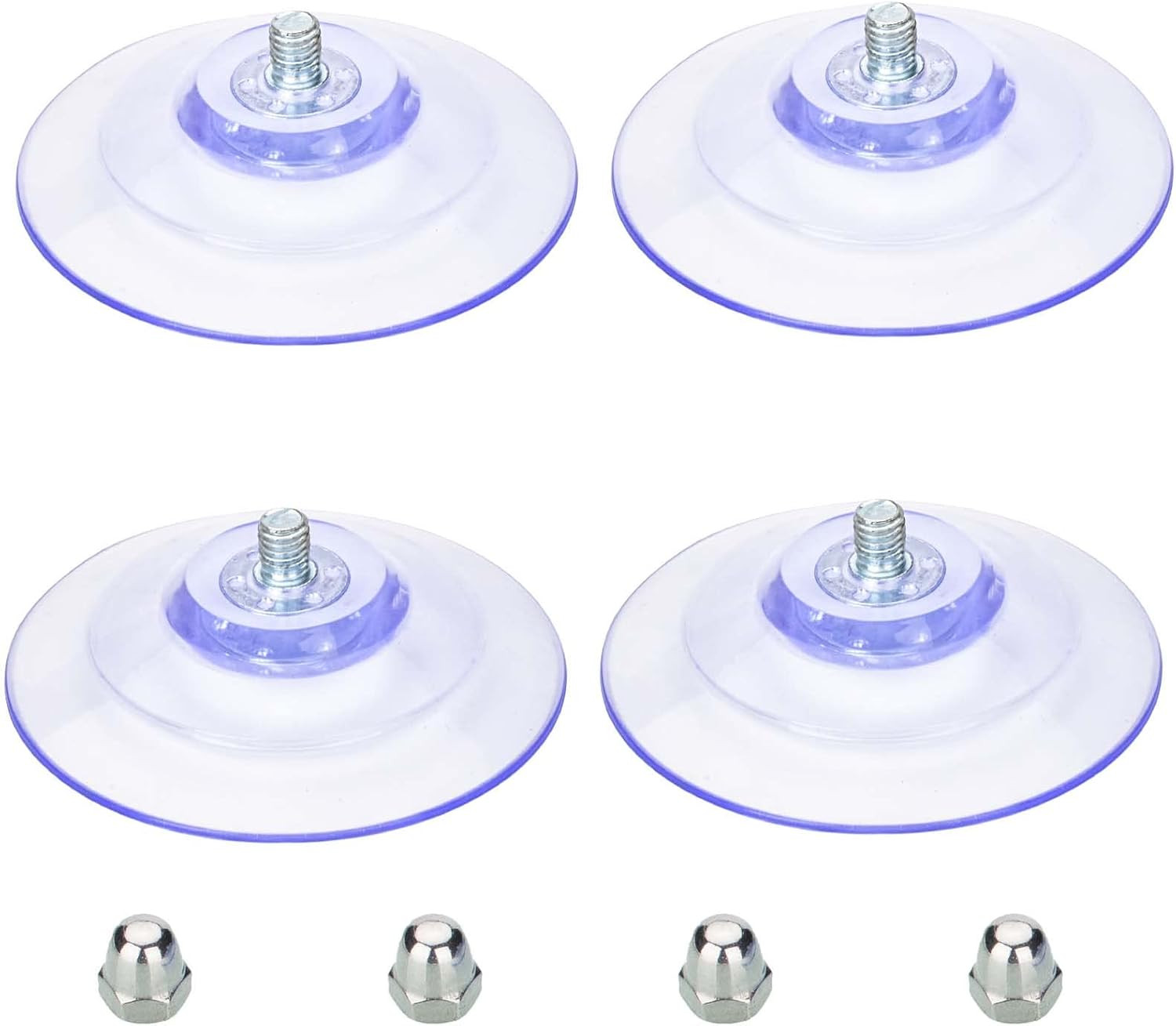 Large Suction Cup with Screws 85Mm/ 3.4″ Plastic Suction Pads 4 Pack