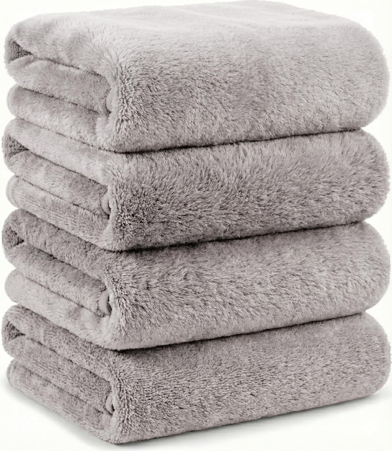 Microfiber Bath Towels Set, Compact Size 20 x 43 in, Hyaluronic Acid-Infused,