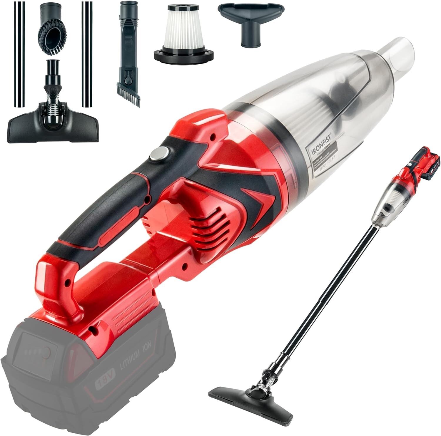 Vacuum Cleaner Milwaukee M18 Batteries Cordless Handheld Portable Floor Car Clea