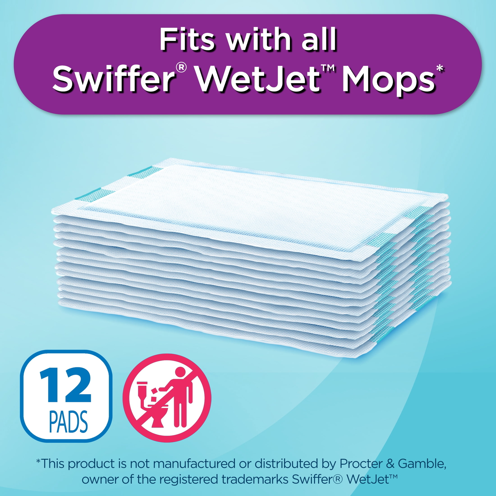 Deep Cleaning Mop Pads, 24 Count