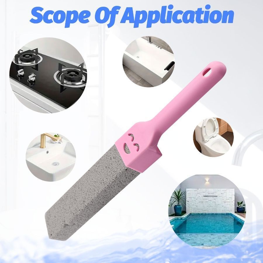 5Pcs Bathroom Pumice Stone Toilet Brush Kit Rust Limescale Remove Cleaning Tools