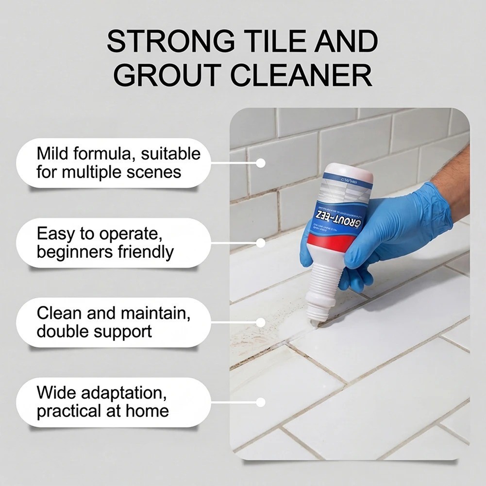 Clean-eez Grout-eez Heavy Duty Grout Cleaner Tile & Floor Stain Remover 32oz