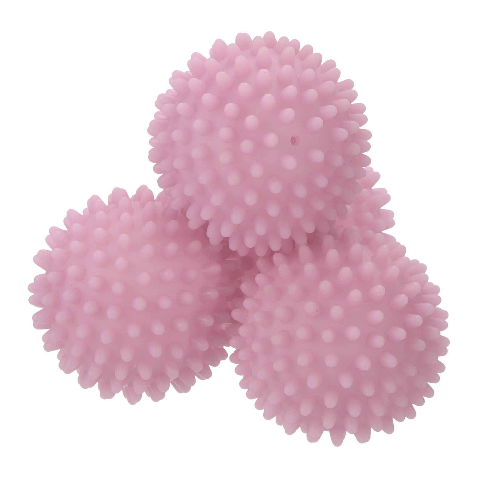 4pcs Reusable Laundry Dryer Balls for Fabric Softener Reduce Drying Time Pink