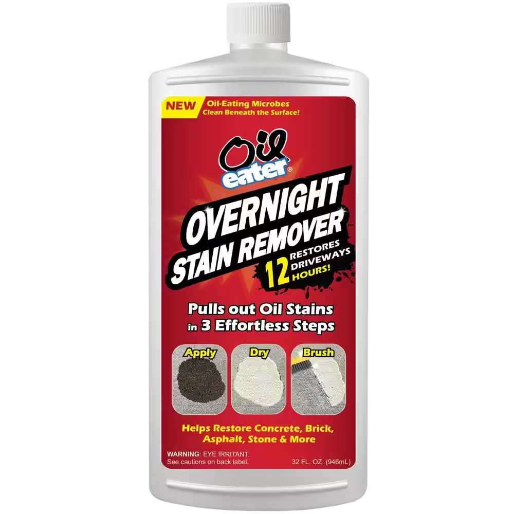 32 Oz Overnight Stain Remover for Cleaning Oil Stains on Concrete, Driveway, Pav