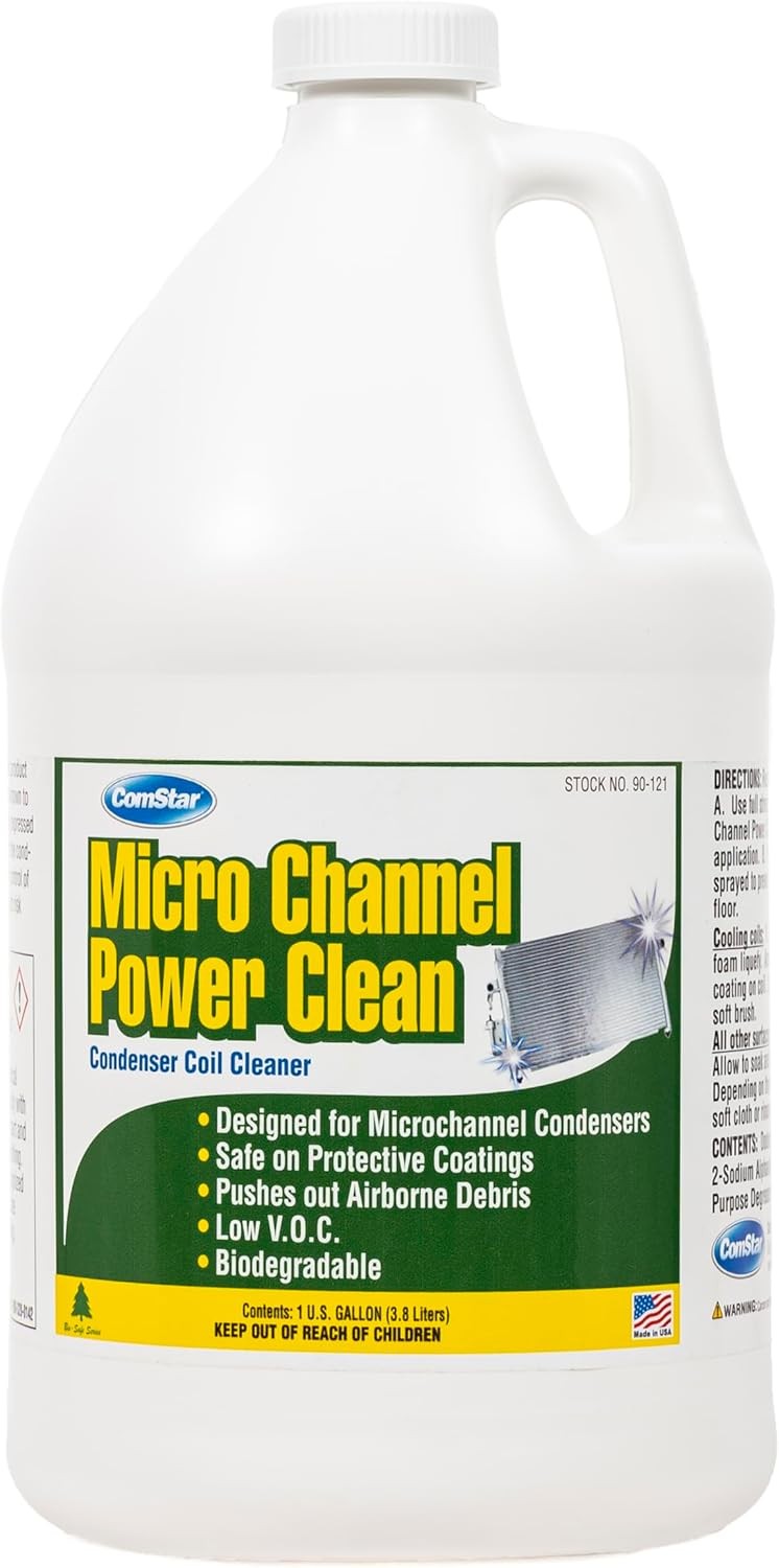 ComStar Micro Channel Power Clean 16 Ounces | No-Rinse Foaming Coil Cleaner