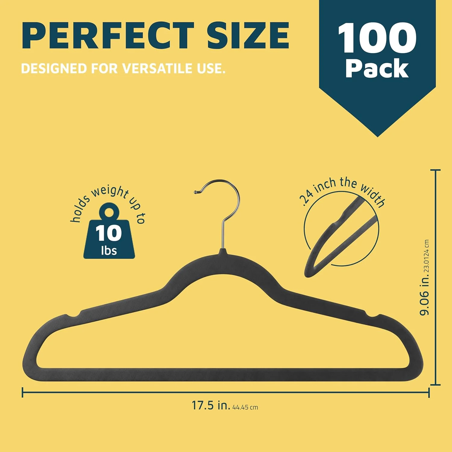 Lifemaster Velvet Clothes Hangers – With 360 Degree Swivel Hook & Non-Slip