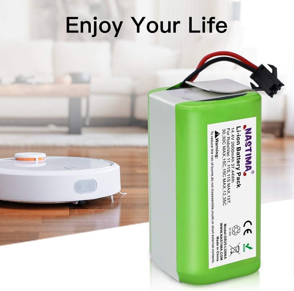 14.4V Li ion Battery Replacement for Eufy Robovac 11 11S 11S MAX 12 15C 15C MAX
