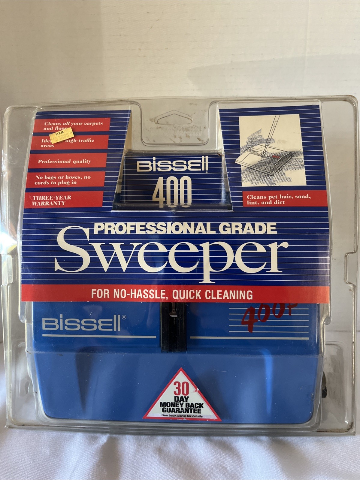 BISSELL 400 Durable Floor Sweeper w/ Original Packaging New Vintage