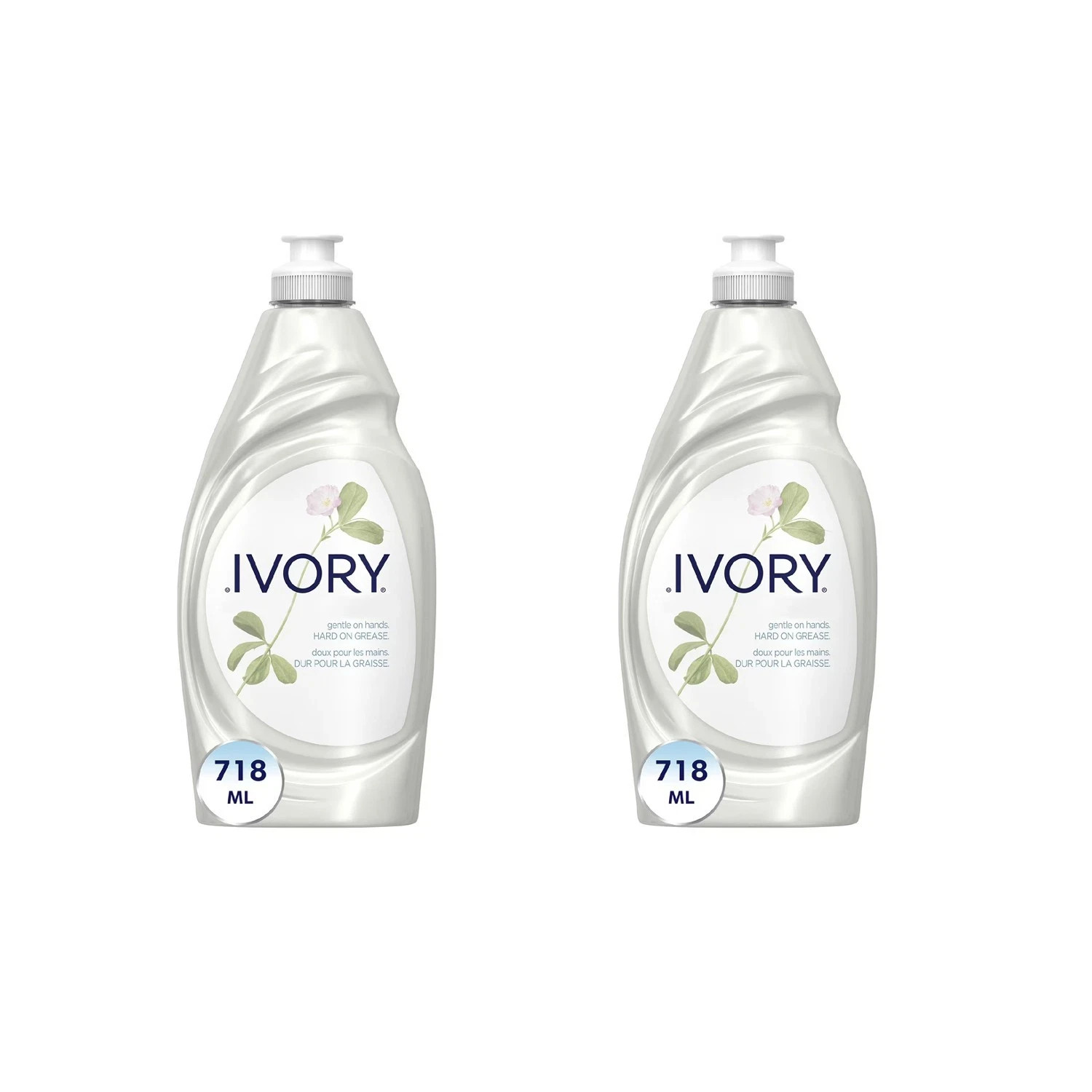 (2 pack) Ivory Ultra Concentrated Liquid Dish Soap, Classic Fresh Scent 24 fl Oz