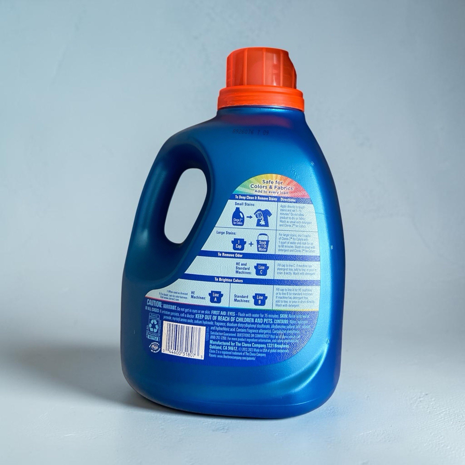 Clorox 2 for Colors Stain Remover Liquid, Bleach-Free 4-in-1, 102 Loads