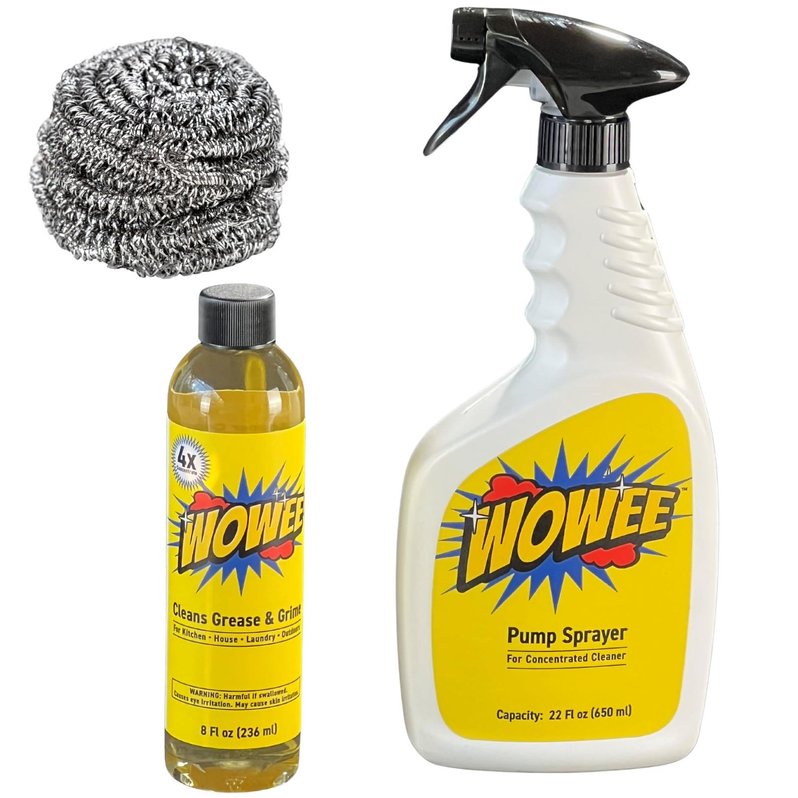 Wowee 8 fl oz Concentrated Heavy Duty Degreaser – All-Purpose Cleaner for Kitche