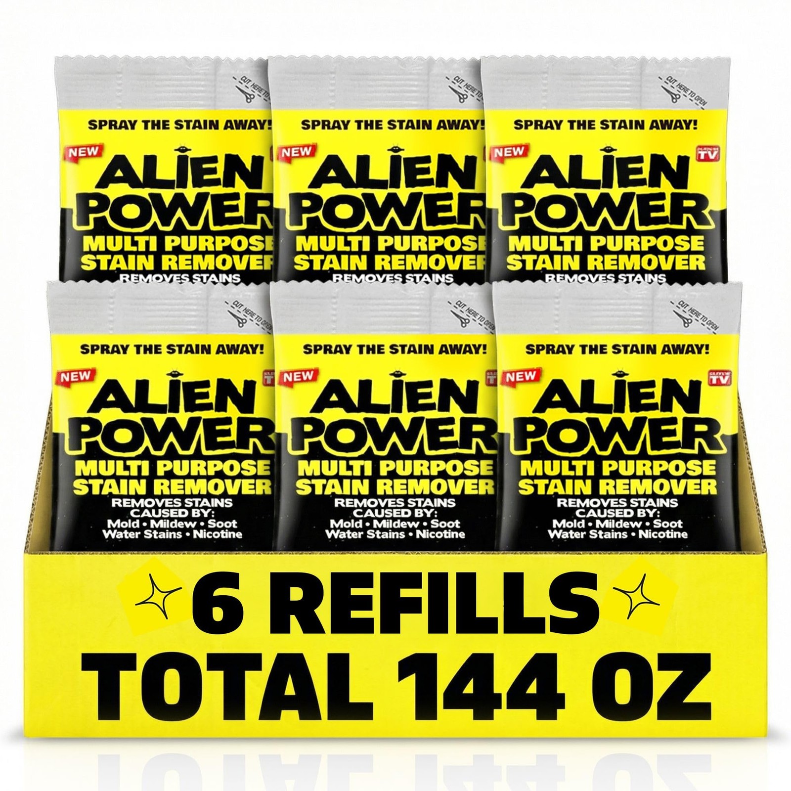 ALIEN POWER 6 Pack Refill Packets 24 Ounce (Pack of 6)