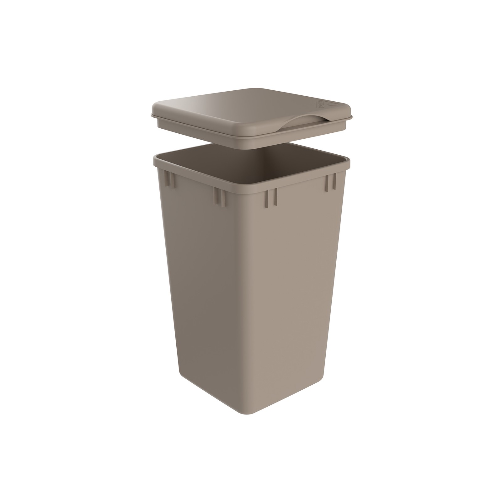Rev-A-Shelf 27 qt. Trash Can Replacement Lid, Champagne, RV-1024-LID-12-1-40