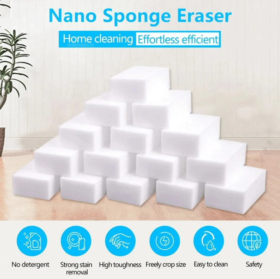 20pcs Melamine Sponge Eraser – Multi-Purpose Magic Cleaning Sponges – NEW