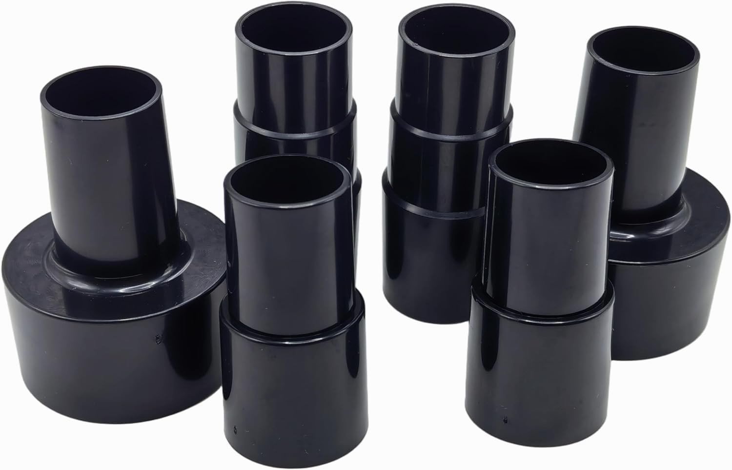 6 Pack Vacuum Hose Adapter Reducer Sturdy plastic adapters fit home shop