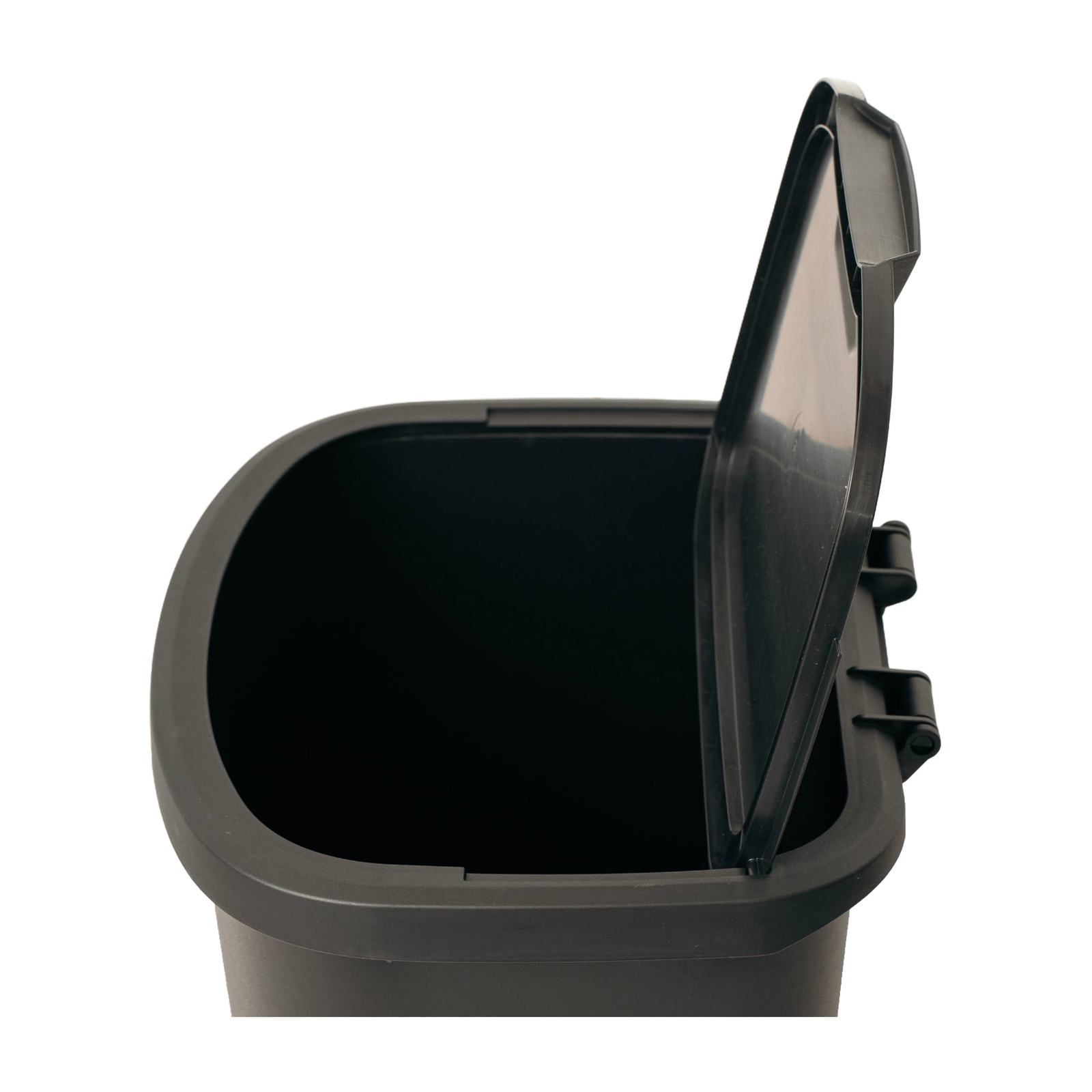 Black,11 Gallon Trash Can, Plastic Lift Top Kitchen Trash Can,