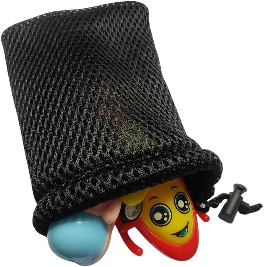 Nylon Mesh Drawstring Bag, 6″ X 4″ Small Storage Pouch String Bags for Mini Stuf