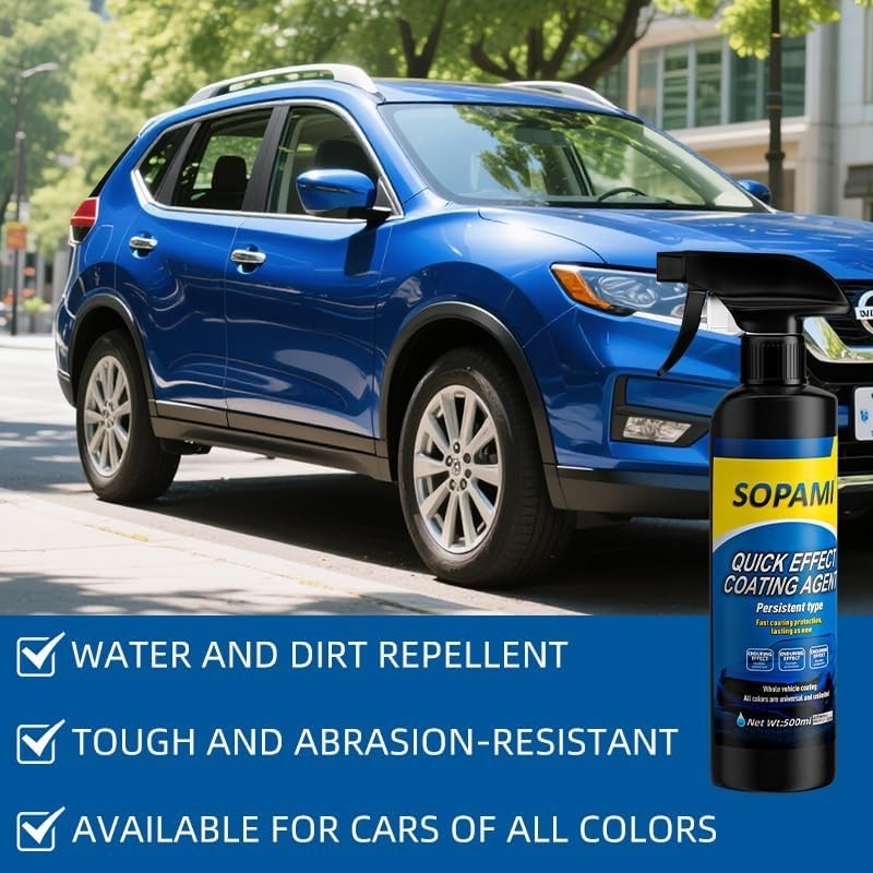 Sopami Ceramic Paint Sealant Coating Spray Max Gloss Hydrophobic Wax Car RV Boat