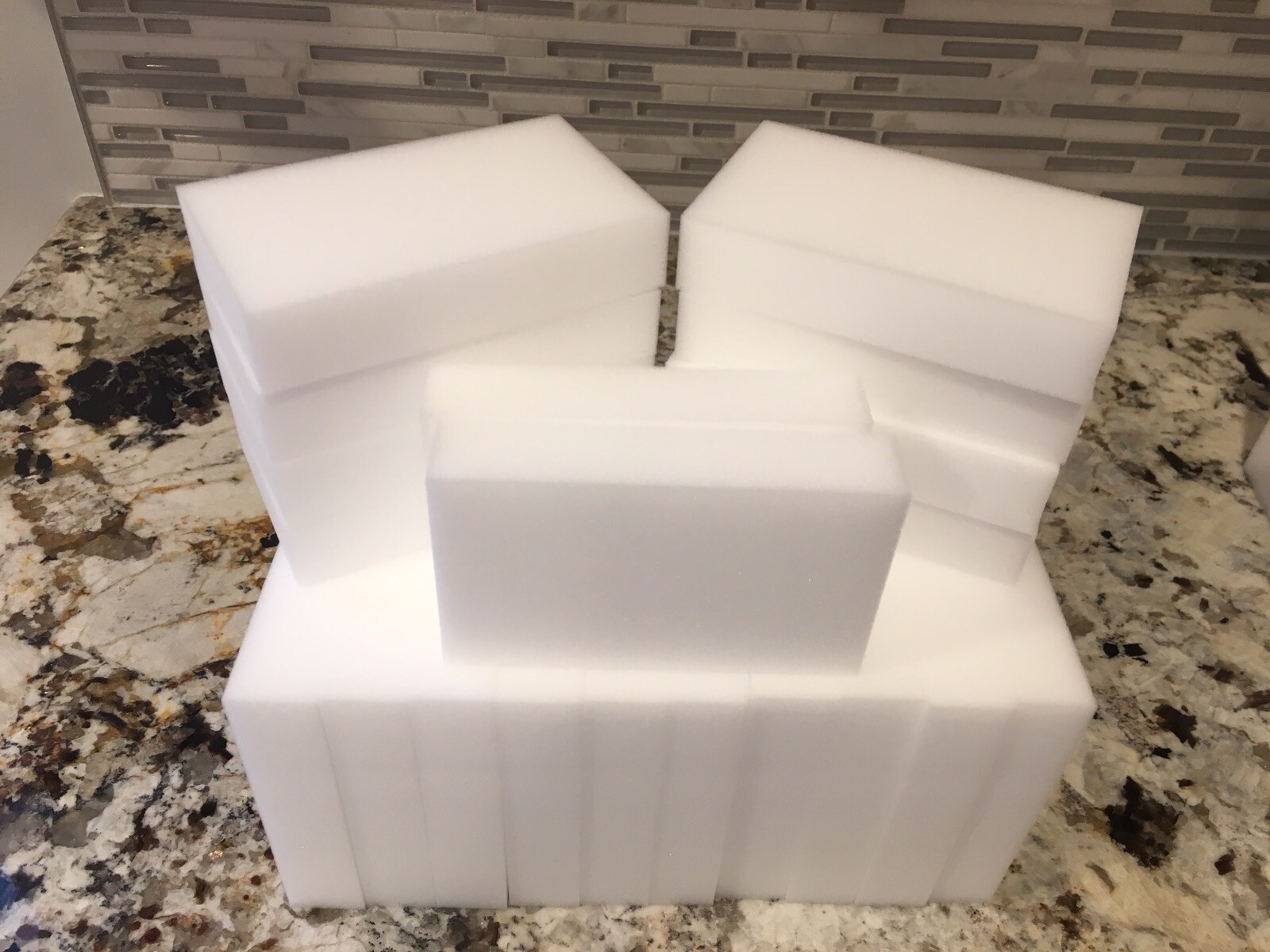 30 Melamine Sponge Eraser BULK PACK 10x6x2cm 3/4″ Thick – Works Like Magic!
