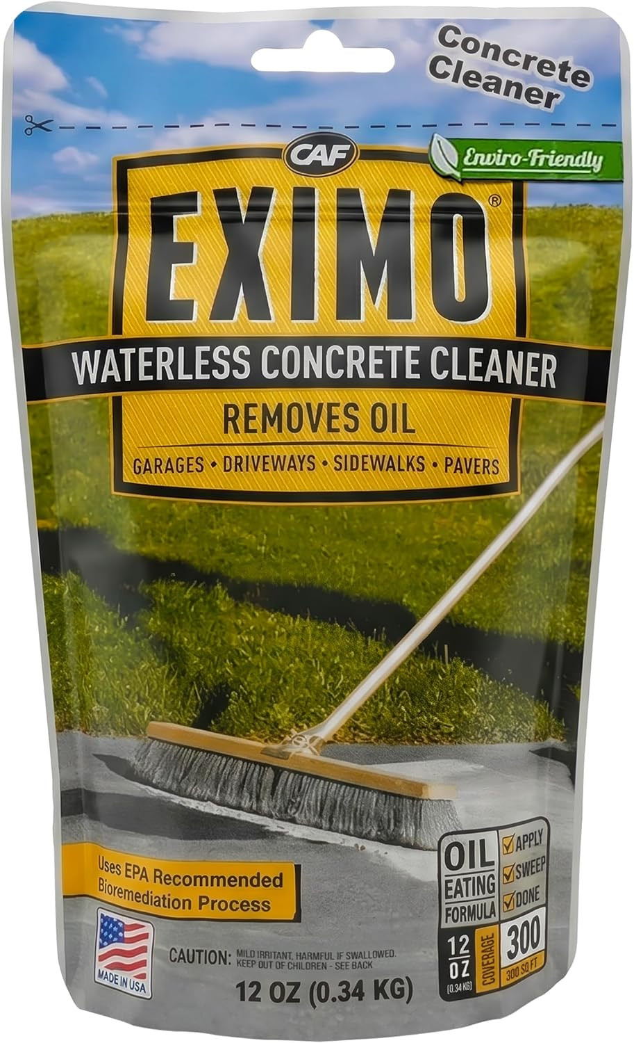EXIMO Waterless Concrete Cleaner, Oil Stain Remover