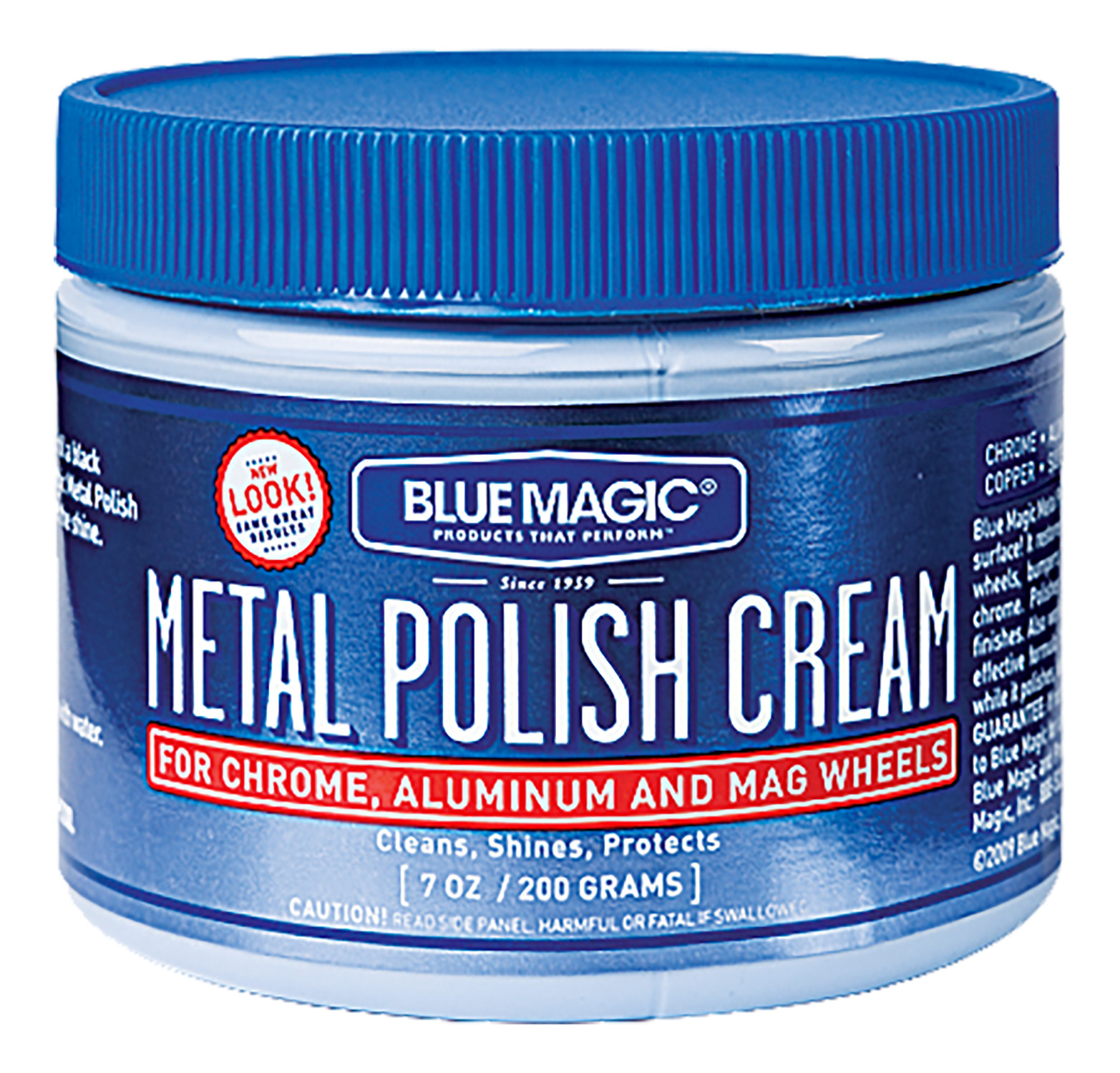BLUE MAGIC 400-6 Metal Polish Cream Tub 7 oz – CHROME & ALUMINUM MAG WHEELS