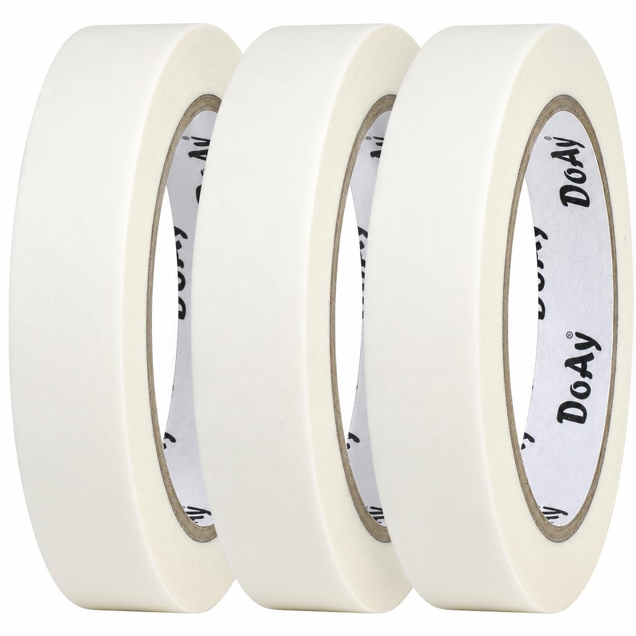 3 Pack White Masking Tape – Painters Tape 0.75 Inch Wide – Multi-Surface, Wat…